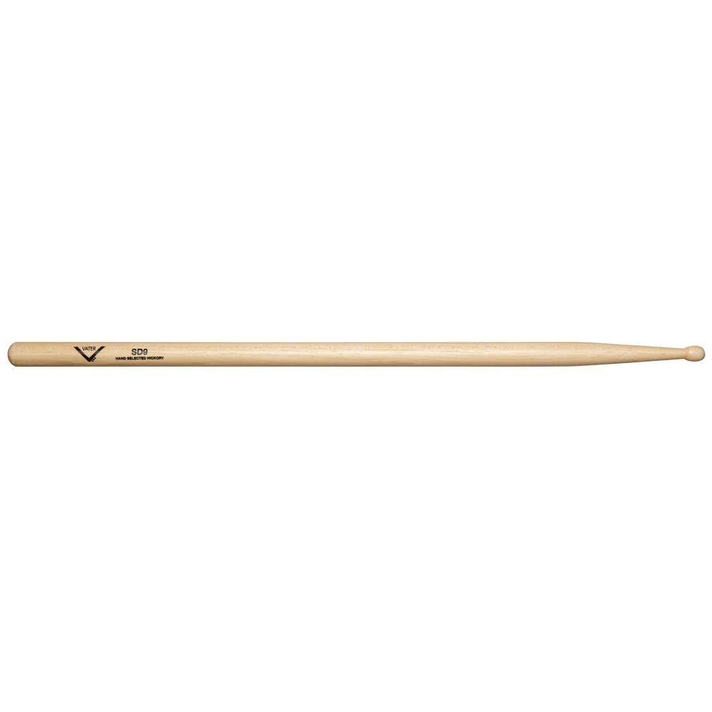 Vater VHSD9W SD9 Ameican Hickory Wood Tip Drumsticks (Pair)