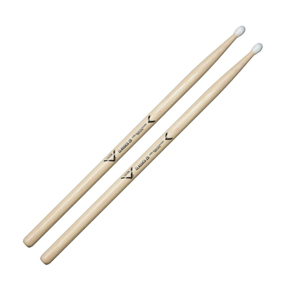Vater VSMC2BN Sugar Maple Classics 2B Nylon Tip Drumsticks (Pair)
