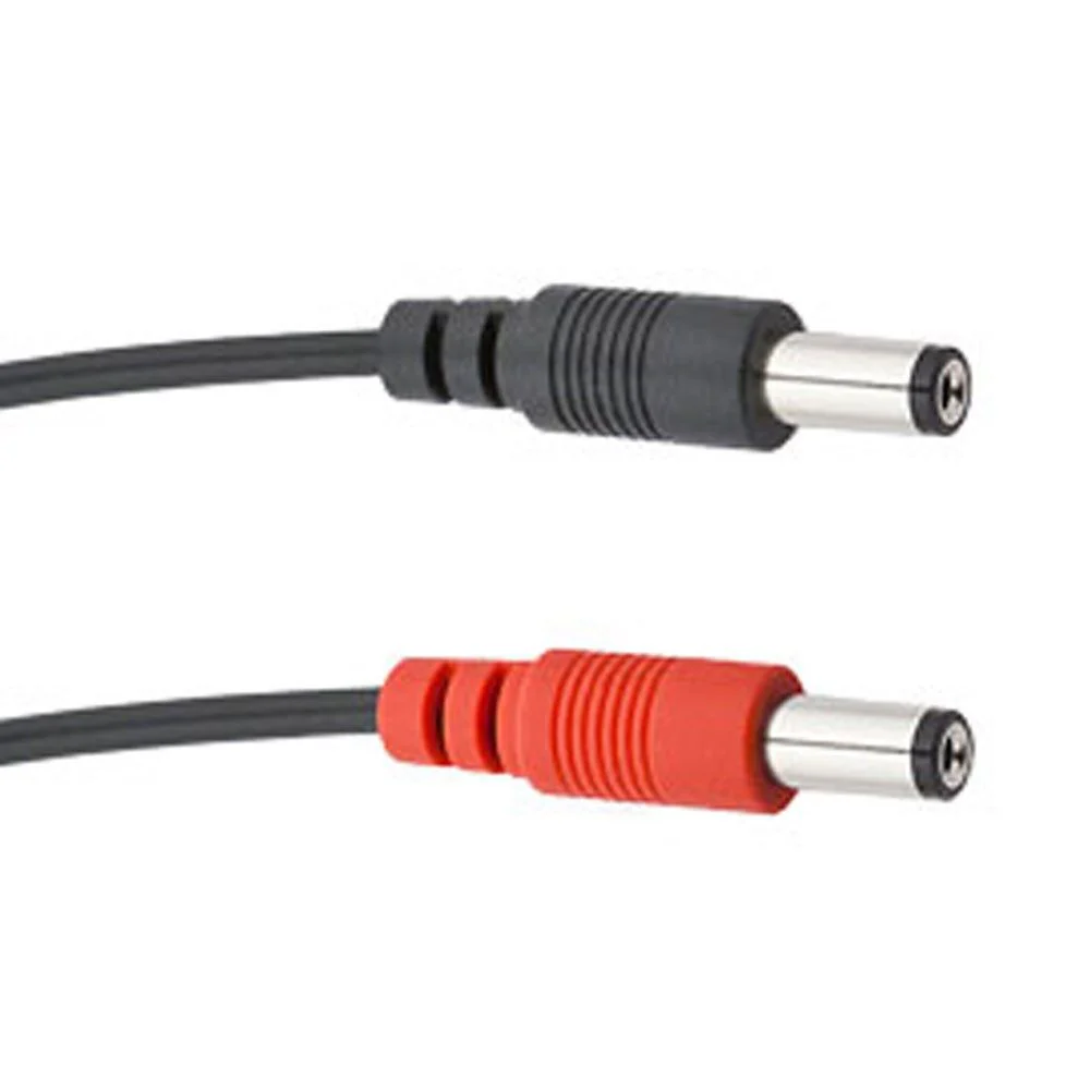 Voodoo Lab PPL6 - 2.5mm & 2.1mm Straight Barrel Cable w/ Centre Positive Polarity (18")