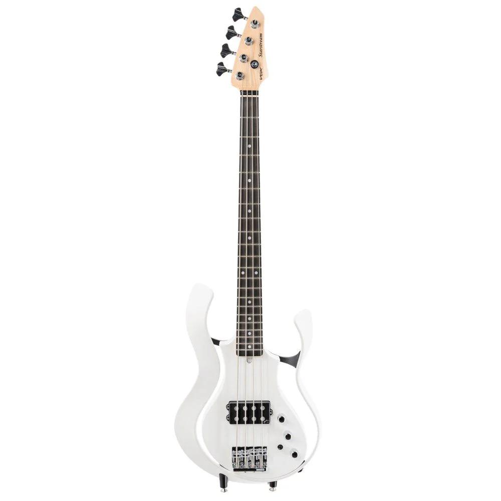 Vox VSB-1H Starstream Bass Guitar w/ Gig Bag (White)