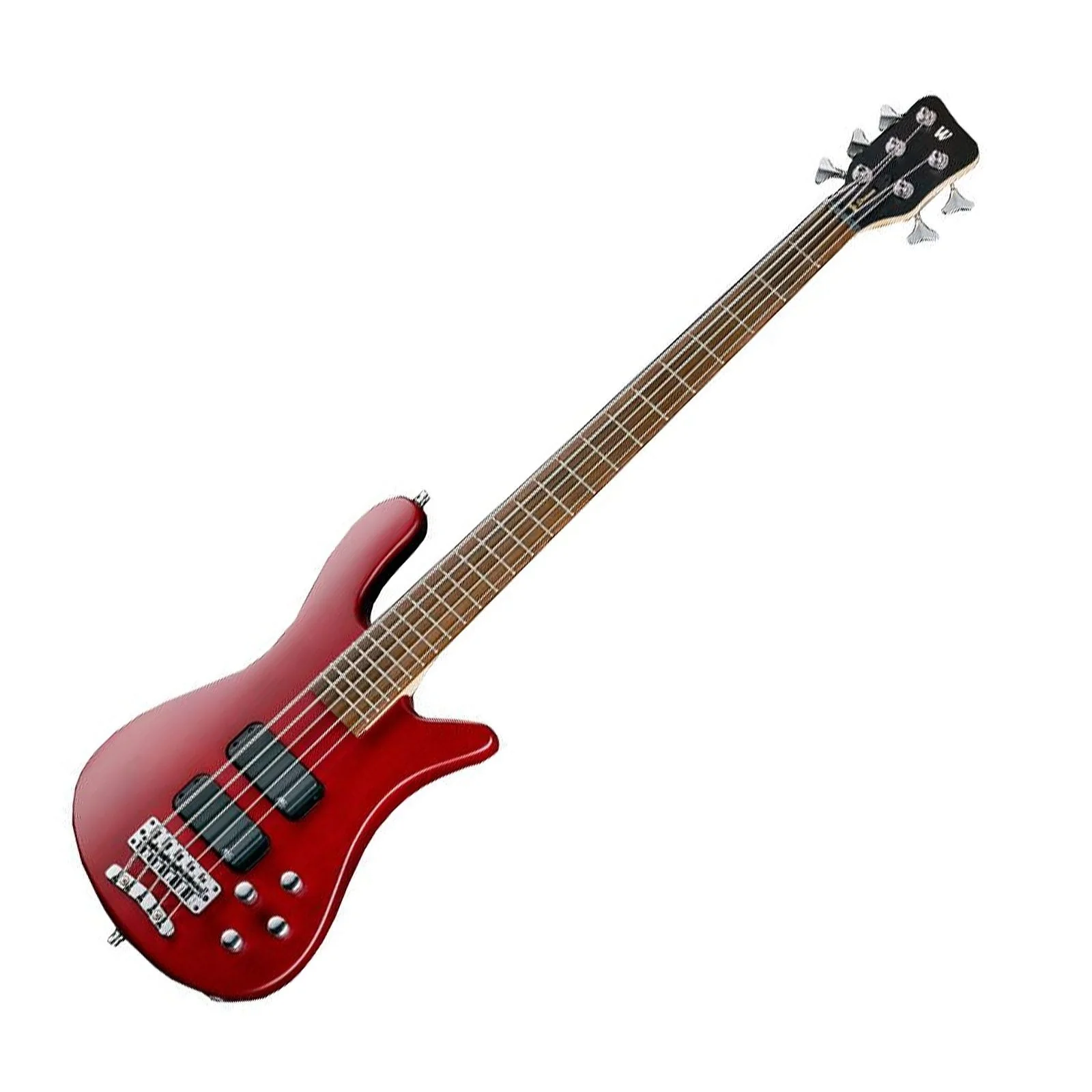 Warwick RockBass Streamer STD 5String Bass Guitar Burgundy Red Transparent Satin