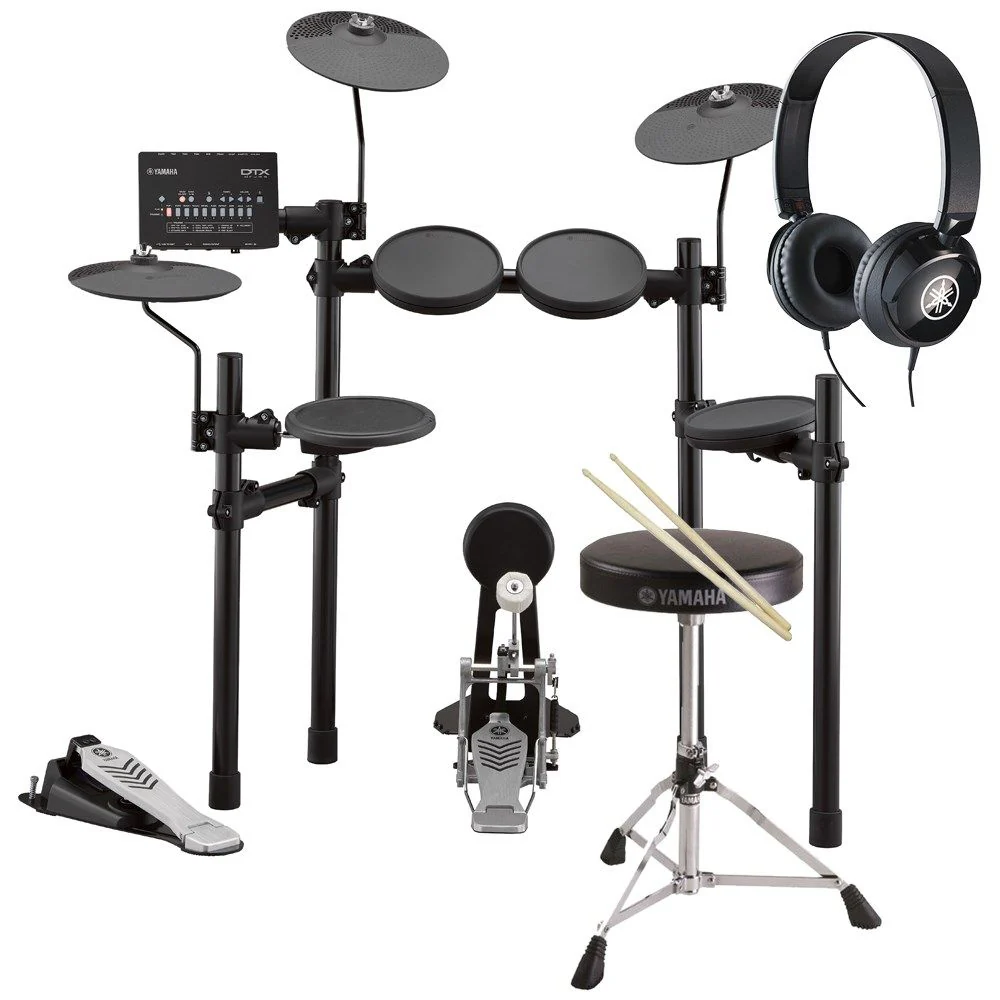 Yamaha DTX452K PLUS Electronic Drum Kit w/ DS550 Drum Stool HPH50 Headphones & Sticks