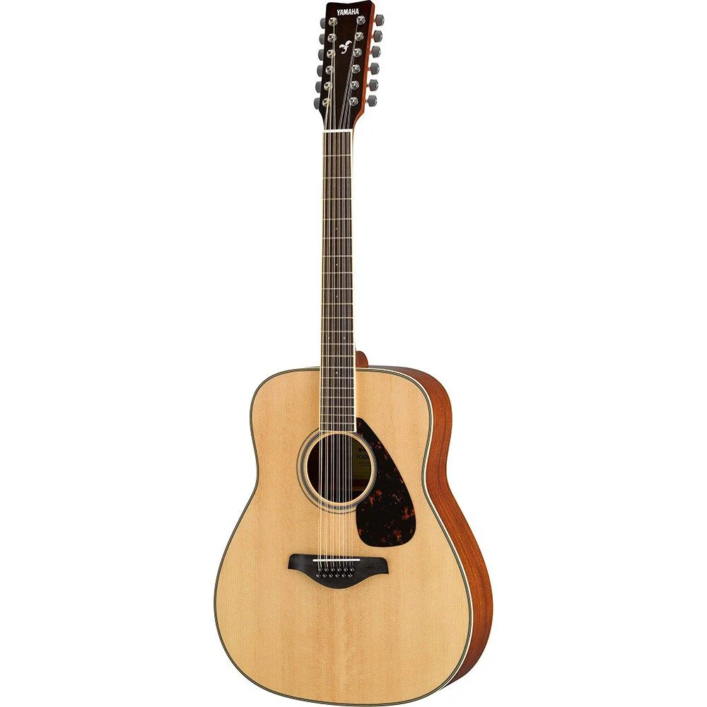 Yamaha FG820 Acoustic Dreadnought 12-String w/Solid Spruce Top (Natural)