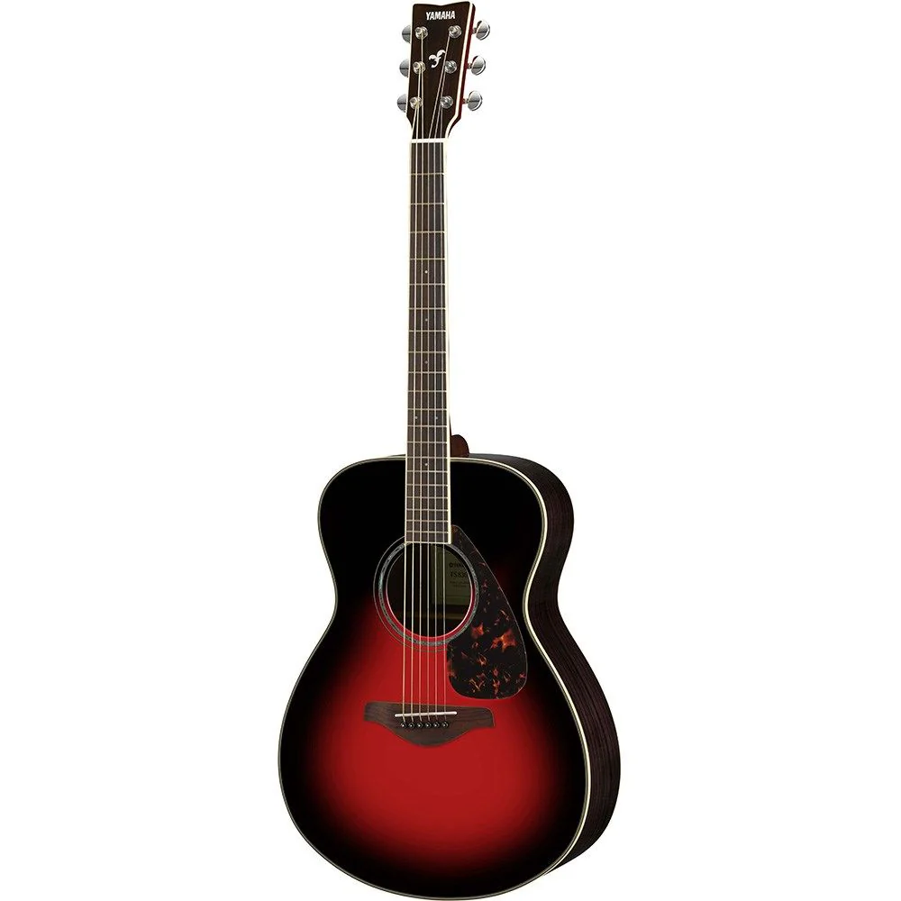 Yamaha FS830 Concert-Size Acoustic Guitar w/Solid Spruce Top (Dusk Sun Red)