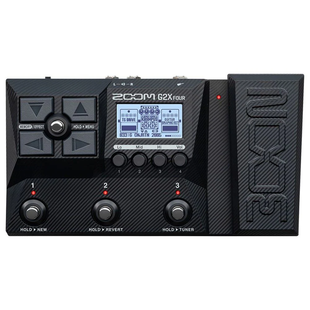Zoom G2X Four Guitar Multi-Effects Processor & Amp Emulator w/ Expression Pedal